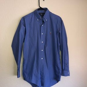 Blue Ralph Lauren Polo button up shirt
